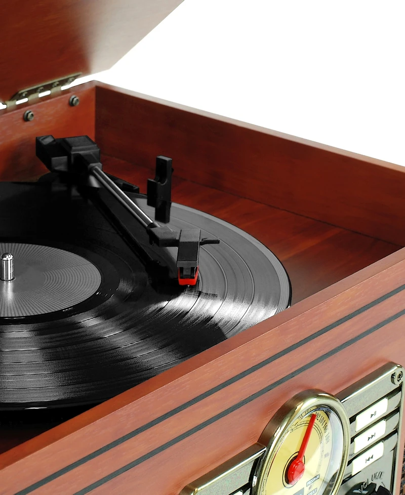 Victrola 6-In-1 Nostalgic Bluetooth Record Player With 3-Speed Turntable