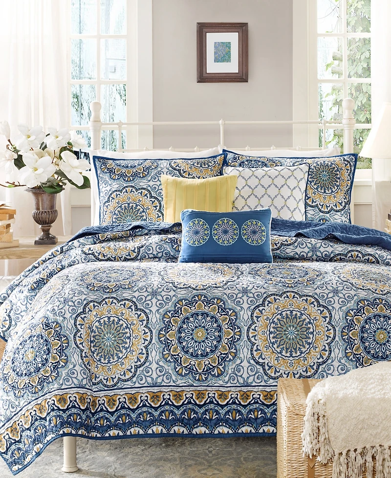 Madison Park Tangiers 6-Pc. Quilt Set, Full/Queen