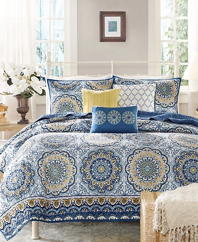 Madison Park Tangiers 6-Pc. Quilt Set, Full/Queen