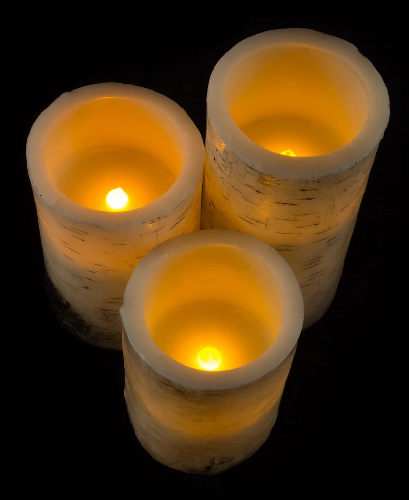 4-Pc. Flickering Flameless Led Candles & Remote Control Set