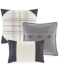 Madison Park Ridge Herringbone 6-Pc. Quilt Set, Full/Queen