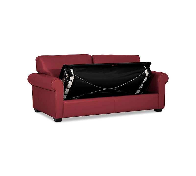Orid 77" Full Roll Arm Leather Sleeper, Created for Macy's