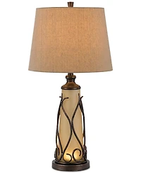 Cal Lighting 150W 3-Way Taylor Table Lamp with 1W Led
