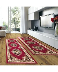 Closeout! Km Home Prato Kerman Red 2-Pc. Runner Rug Set