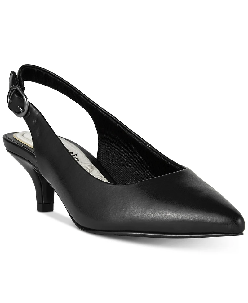 Easy Street Faye Slingback Kitten-Heel Pumps