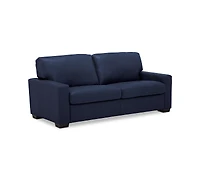 Ennia 75" Leather Apartment Sofa, Created for Macy's