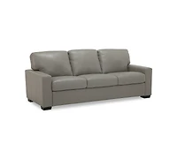 Ennia 82" Leather Queen Sleeper Sofa, Created for Macy's