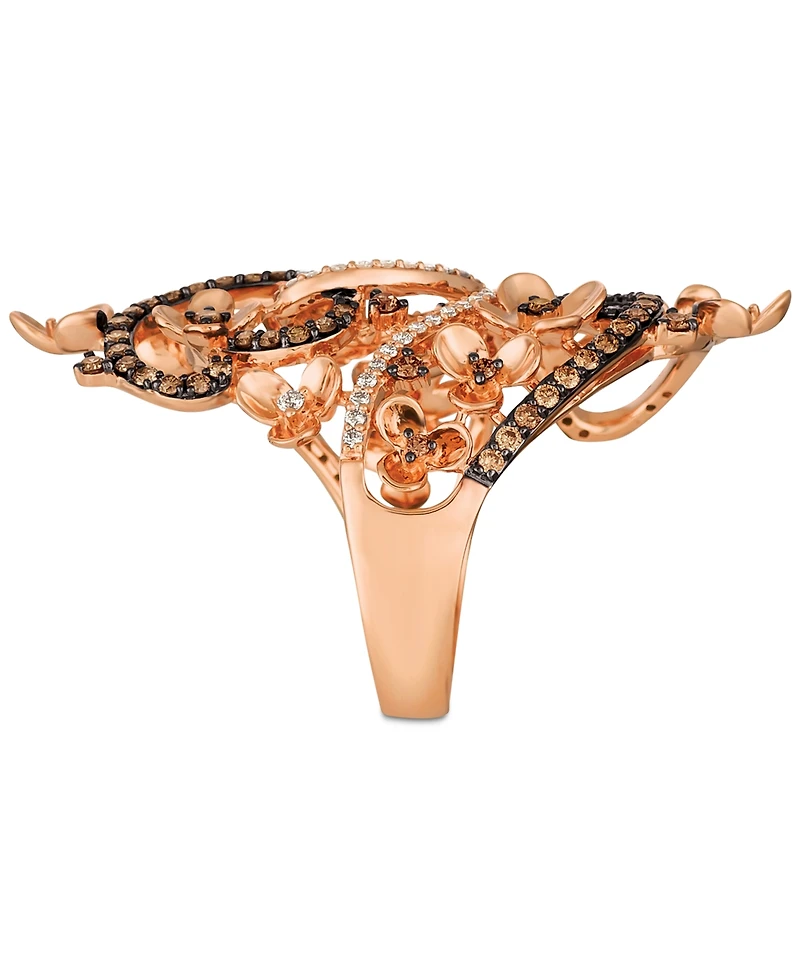 Le Vian Crazy Collection Diamond Fancy Scroll Floral Ring (1-1/6 ct. t.w.) 14k Rose, Yellow or White Gold