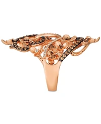 Le Vian Crazy Collection Diamond Fancy Scroll Floral Ring (1-1/6 ct. t.w.) 14k Rose, Yellow or White Gold