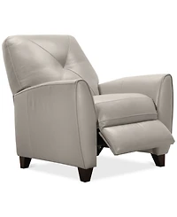 Myia Tufted Back Leather Pushback Recliner, Created for Macy's