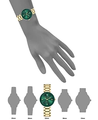 Anne Klein Women's Diamond-Accent Gold-Tone Bracelet Watch 32mm