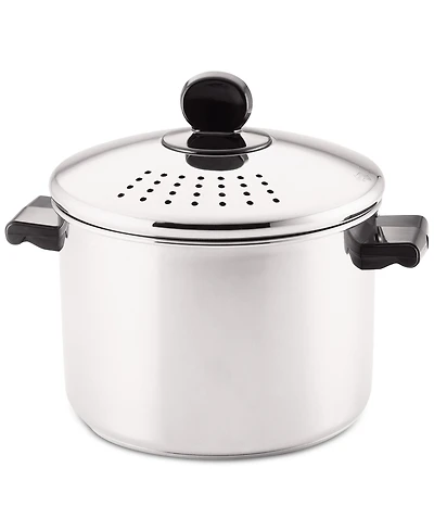 Farberware Classic Series Stainless Steel 8-Qt. Straining Stockpot & Lid