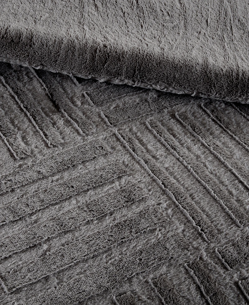 Madison Park Arctic 3-Pc. Faux Fur Comforter Set, Full/Queen