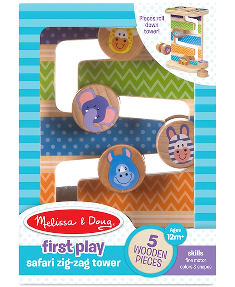 Melissa & Doug First Play Safari Zig-Zag Tower