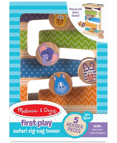 Melissa & Doug First Play Safari Zig-Zag Tower