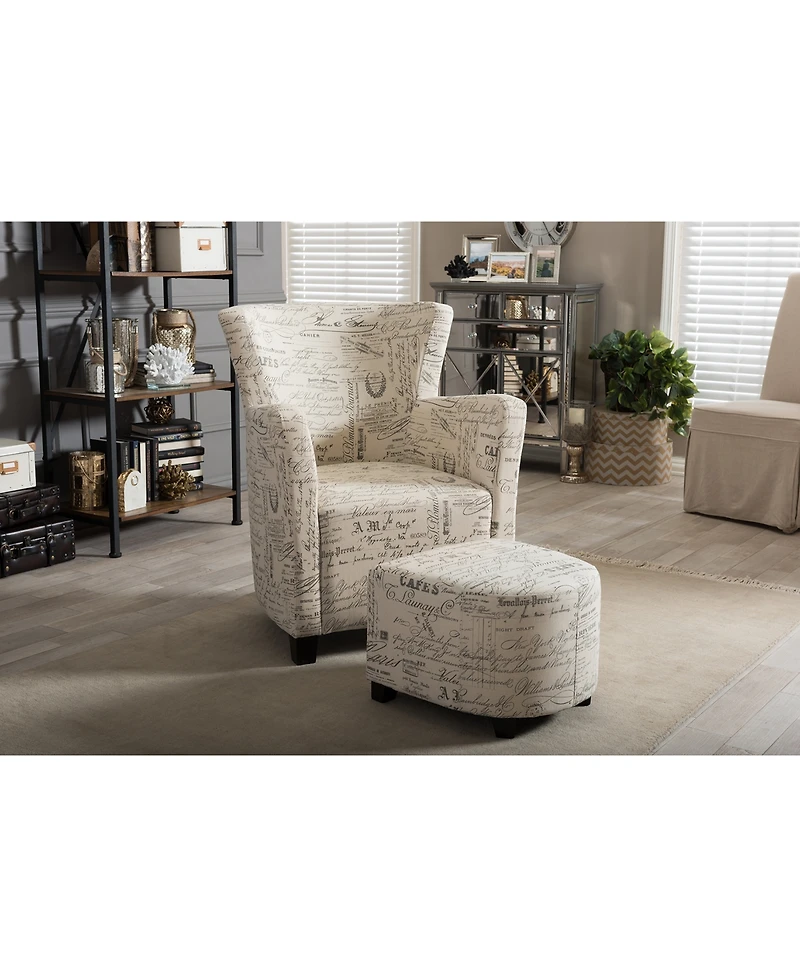 Rixenda Club Chair and Ottoman Set