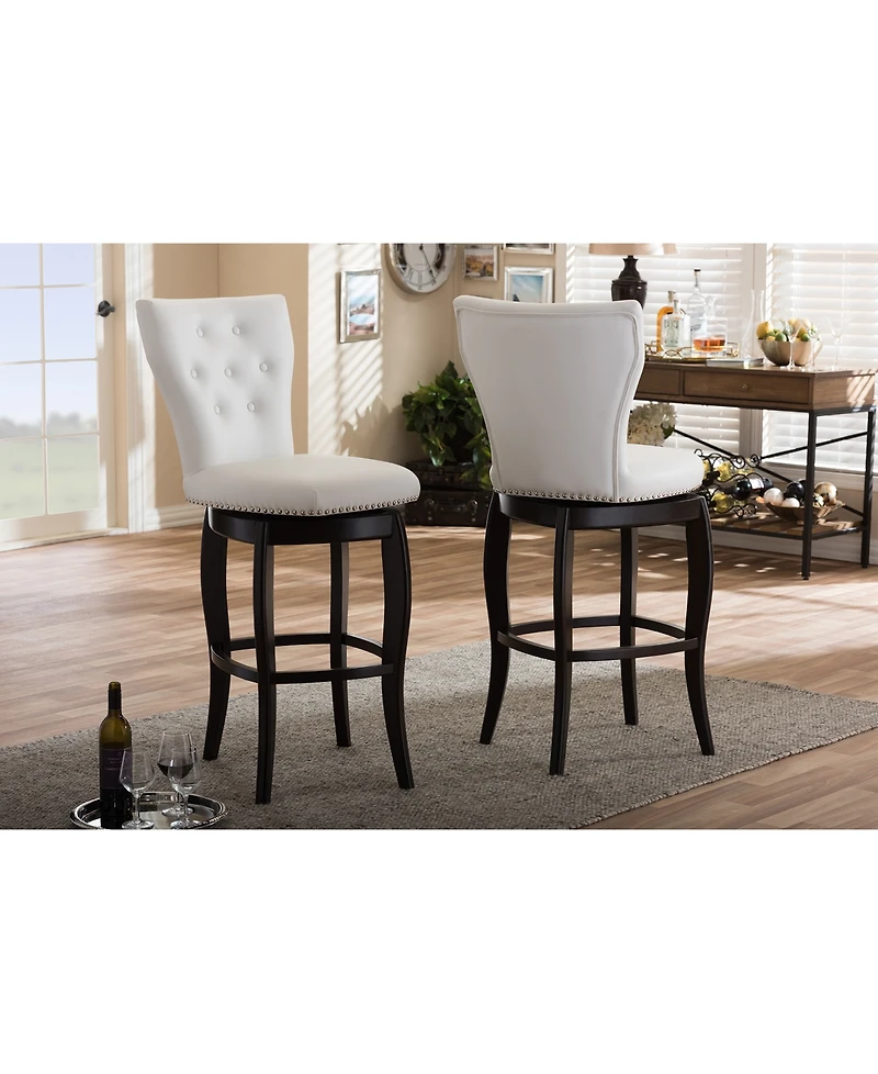 Sycily Swivel Bar Stool (Set of 2)