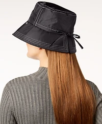 Totes Women's Split-Back Bow Water Repellent Rain Hat