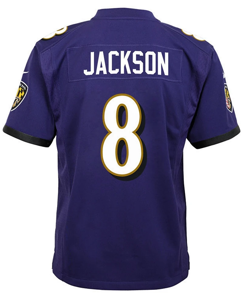 Big Boys and Girls Nike Lamar Jackson Baltimore Ravens Fashion Game Jersey