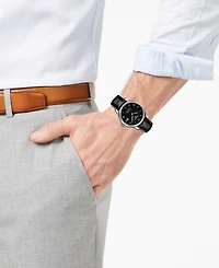 Tissot Men's Swiss Automatic T-Classic Le Locle Powermatic 80 Black Leather Strap Watch 39.3mm