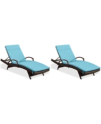 Hayden Outdoor Chaise Lounge (Set Of 2