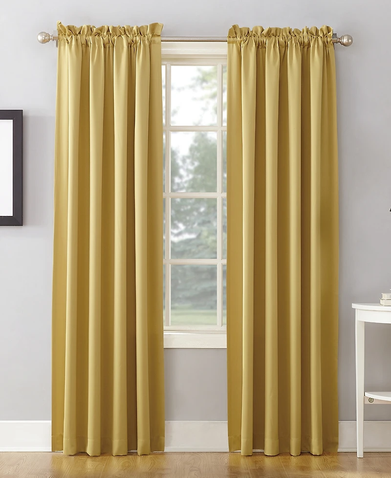 Grant Room Darkening Rod Pocket Curtain Panel