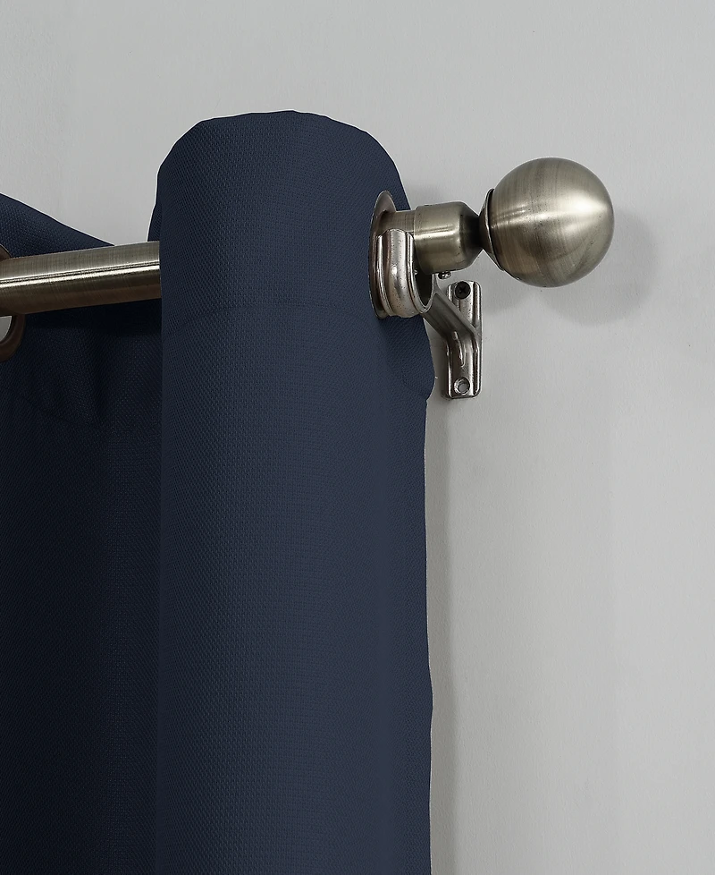 Montego Casual Textured Semi-Sheer Grommet Curtain Panel