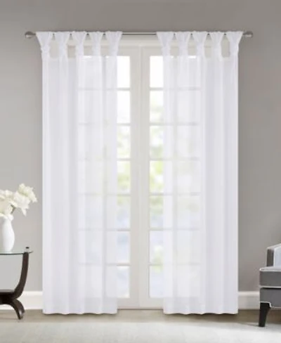 Madison Park Ceres Twisted Tab Top Sheer Window Panel Sets