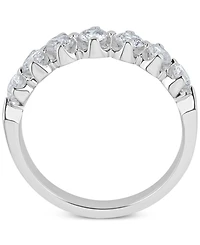 Certified Diamond Scalloped Ring (1 ct. t.w.) 14k White Gold
