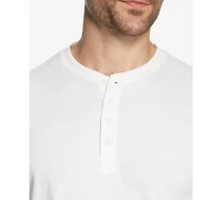 Weatherproof Vintage Men's Long Sleeve Brushed Jersey Henley T-shirt