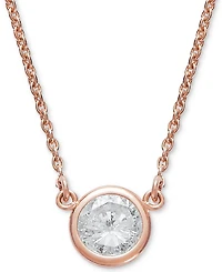 Bezel-Set Diamond Pendant Necklace (1/5 ct. t.w.) 14K Gold or White