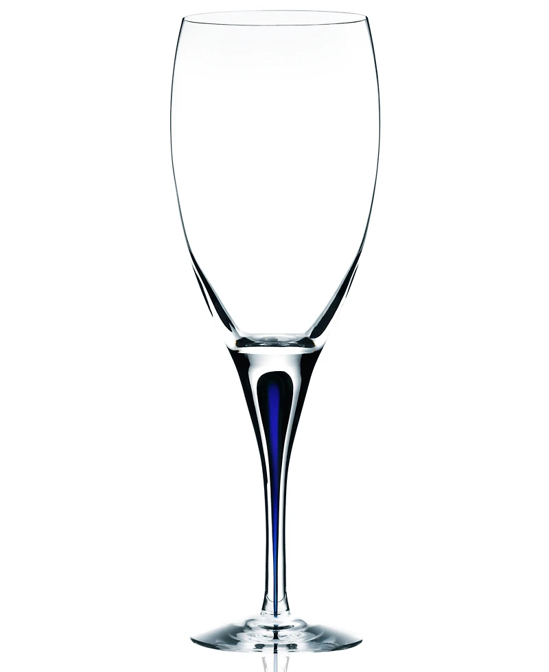 Orrefors Intermezzo Blue White Wine Glass