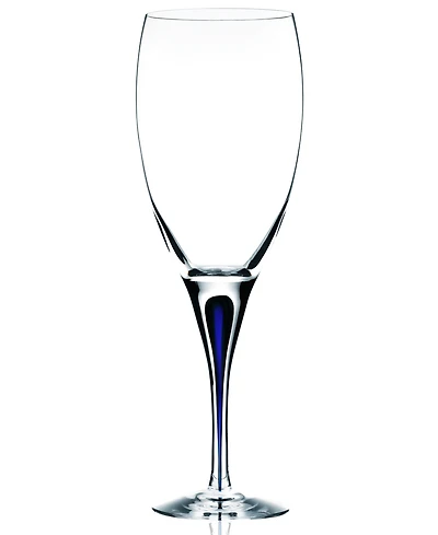Orrefors Intermezzo Blue White Wine Glass