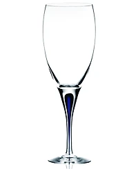 Orrefors Intermezzo Blue White Wine Glass