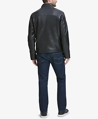 Cole Haan Men's Smooth Leather Jacket, Created for Macy's