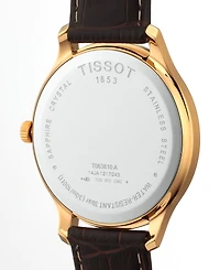 Tissot Men's Swiss Tradition Brown Leather Strap Watch 42mm