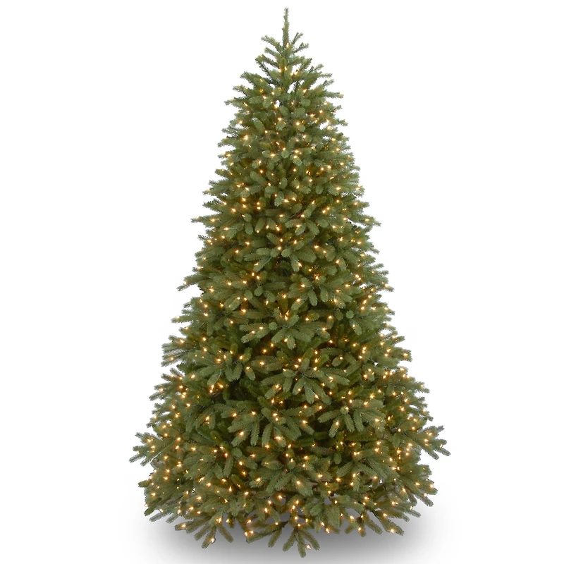 National Tree Company 7.5' "Feel Real" Jersey Fraser Medium Fir Hinged Tree with 1000 Clear Lights