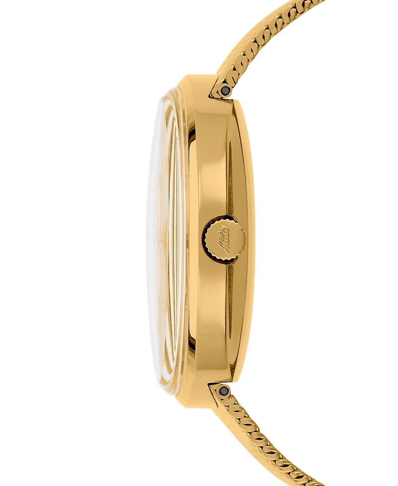 Mido Men's Swiss Automatic Commander Gold-Tone Pvd Stainless Steel Bracelet Watch 37mm