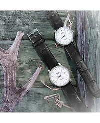 Mido Men's Swiss Automatic Baroncelli Iii Heritage Black Leather Strap Watch 39mm