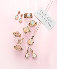 Le Vian Chocolatier Neopolitan Opal (2-3/8 ct. t.w.) and Diamond (5/8 ct. t.w.) Drop Earrings in 14K Rose Gold