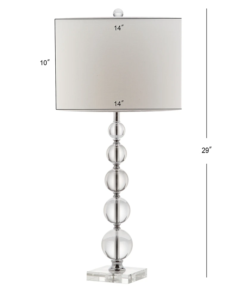 Safavieh Set of 2 Liam Crystal Ball Table Lamps