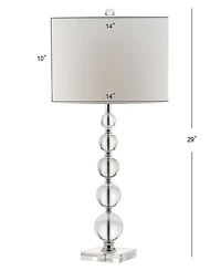 Safavieh Set of 2 Liam Crystal Ball Table Lamps