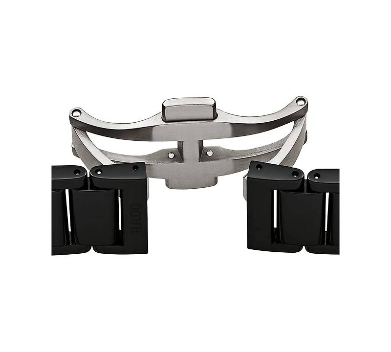 Rado Women's Swiss True Diamond Accent Black High-Tech Ceramic Bracelet Watch 30mm R27059712