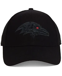 '47 Brand Baltimore Ravens Black & Black Mvp Strapback Cap