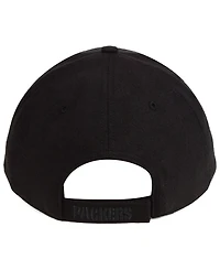 '47 Brand Green Bay Packers Black & Black Mvp Strapback Cap