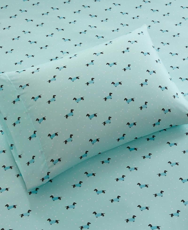 Intelligent Design Novelty Printed Microfiber 3-Pc. Sheet Set