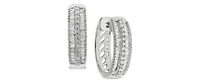 Diamond Hoop Earrings (1/2 ct. t.w.) in Sterling Silver