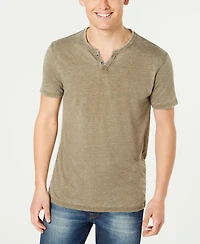 Lucky Brand Men's Venice Burnout Notch Short Sleeves T-shirt
