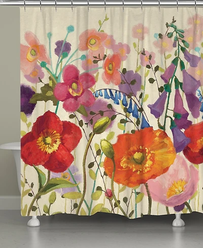 Laural Home Blossoming Shower Curtain, 71" x 72"