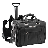 Mcklein West Town 15" Fly-Through Checkpoint-Friendly Patented Detachable -Wheeled Laptop Briefcase